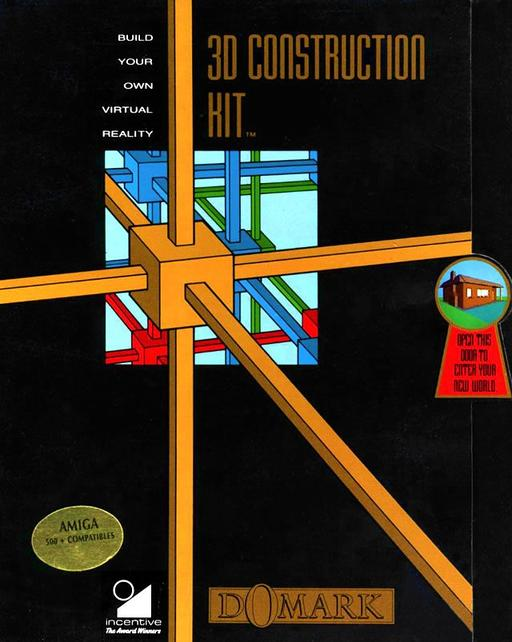 3D Construction Kit box art for Amiga